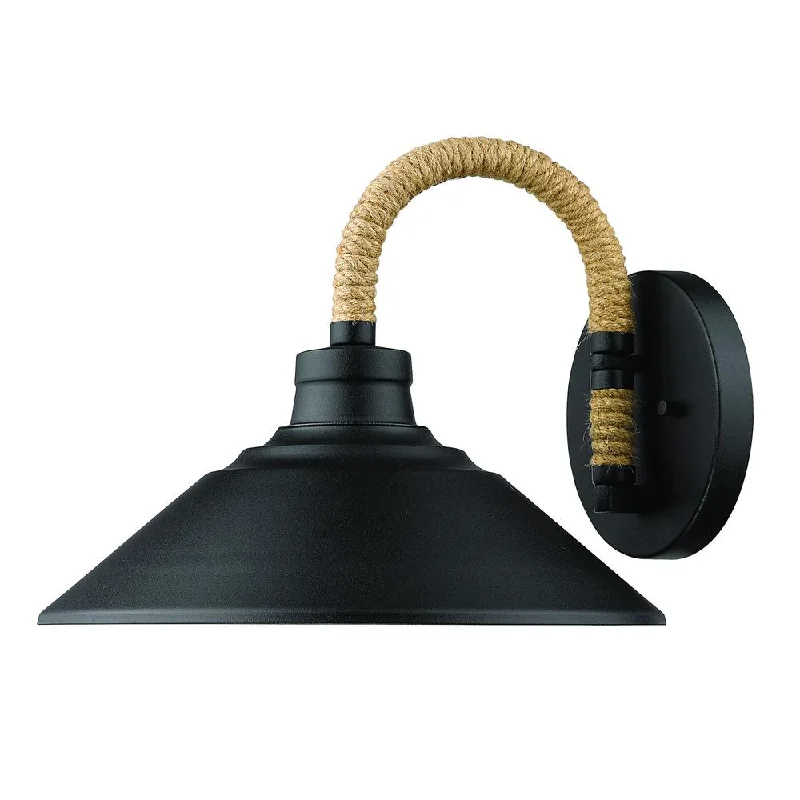 Wireless track lighting for easy installationGolden Lighting Journey Black Metal Wall Sconce With Rope Accent Wireless track lighting for easy installationGolden Lighting Journey Black Metal Wall Sconce With Rope Accent