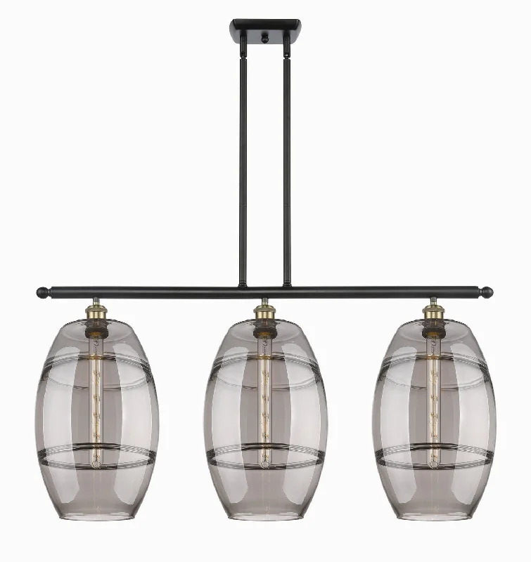 Industrial Lighting with High CRI (Color Rendering Index) for True Color PerceptionBallston Three Light Island Pendant