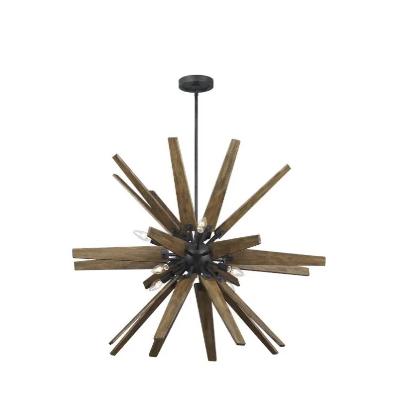Low - Bay Industrial Lighting Fixtures for Small FactoriesTHORNE 37 in. 8 Lights Pendant Light Black finish Low - Bay Industrial Lighting Fixtures for Small FactoriesTHORNE 37 in. 8 Lights Pendant Light Black finish