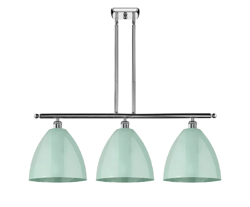 Industrial Lighting with High CRI (Color Rendering Index) for True Color PerceptionBallston Three Light Island Pendant