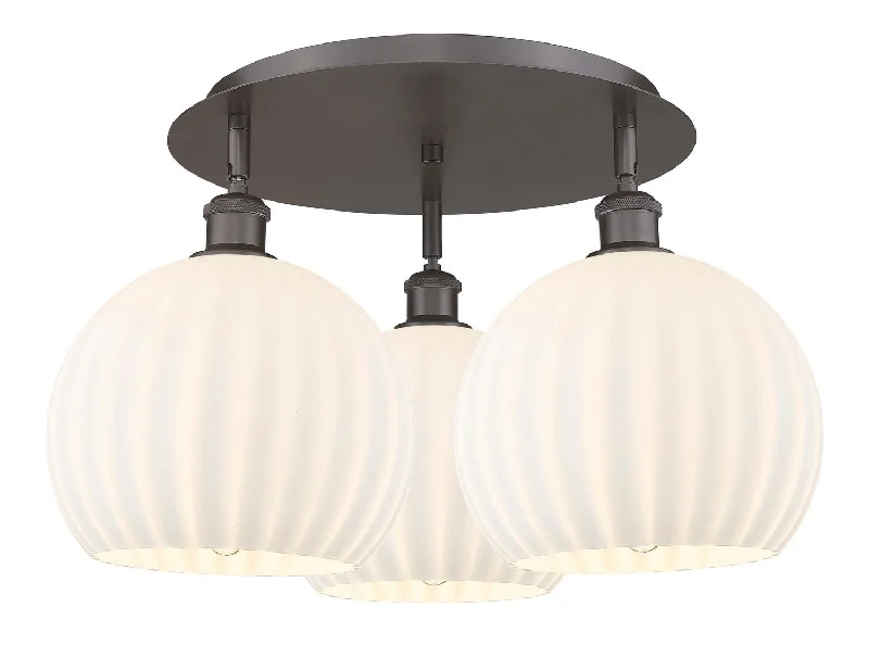Industrial Ceiling - Mounted Lighting for Assembly PlantsDowntown Urban LED Flush Mount Industrial Ceiling - Mounted Lighting for Assembly PlantsDowntown Urban LED Flush Mount