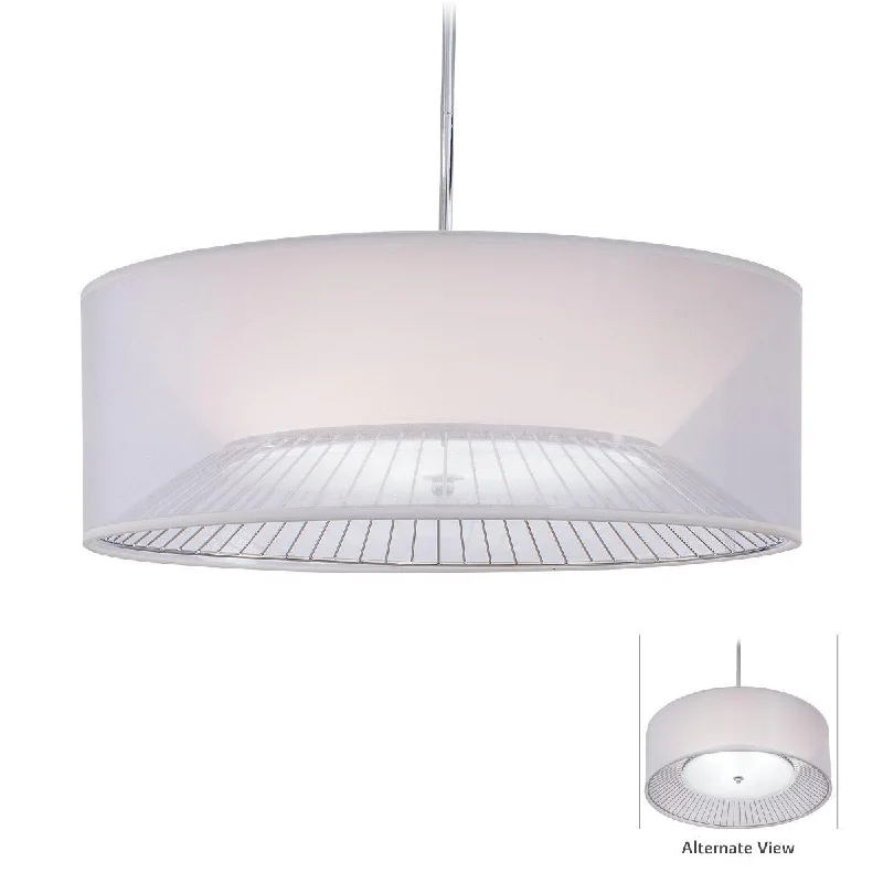 Shock - Resistant Industrial Lighting for Vibrating Machinery AreasBridge 25 in. 3 Lights Pendant Light Chrome finish Shock - Resistant Industrial Lighting for Vibrating Machinery AreasBridge 25 in. 3 Lights Pendant Light Chrome finish