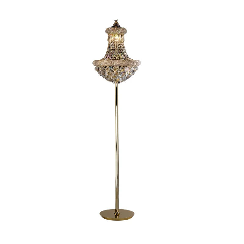 Track lighting with a long - lasting lifespanAlexandra Floor Lamp 6 Light E14 Gold/Polished Chrome Track lighting with a long - lasting lifespanAlexandra Floor Lamp 6 Light E14 Gold/Polished Chrome