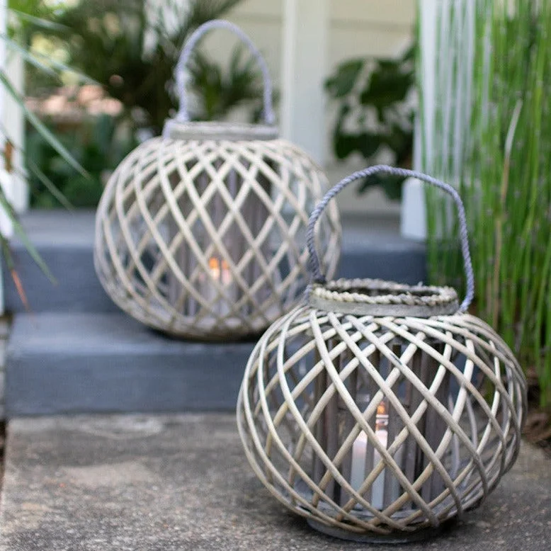 Track lighting with a sleek profileKalalou CLUX1012 Small Round Grey Willow Lantern With Glass Candle Insert Track lighting with a sleek profileKalalou CLUX1012 Small Round Grey Willow Lantern With Glass Candle Insert