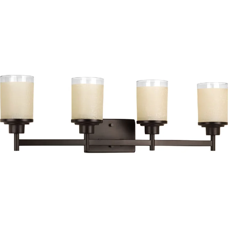 Wireless track lighting for easy installationP2998-20 - Antique Bronze 4Lt Alexa Bath Vanity Wireless track lighting for easy installationP2998-20 - Antique Bronze 4Lt Alexa Bath Vanity