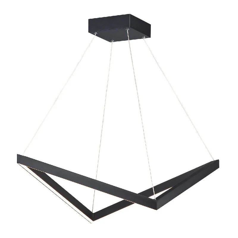 Industrial Lighting for Textile MillsStealth 21 in. LED Pendant Light Black finish