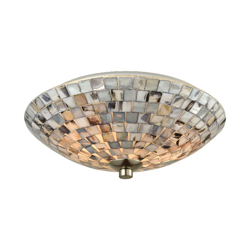 Commercial - grade track lighting for storesCapri 12" Wide 2-Light Flush Mount