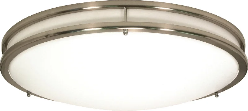 Low - voltage track lighting for safetyNuvo 60/900 Glamour 3 Light Flush Mount, Brushed Nickel Low - voltage track lighting for safetyNuvo 60/900 Glamour 3 Light Flush Mount, Brushed Nickel