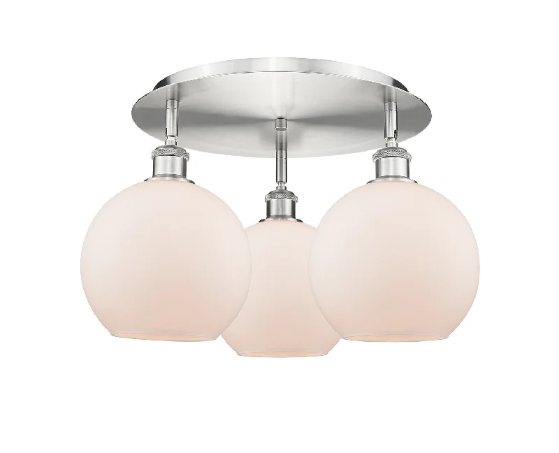 Industrial Wall - Mounted Lighting for Workshop WallsDowntown Urban Three Light Flush Mount Industrial Wall - Mounted Lighting for Workshop WallsDowntown Urban Three Light Flush Mount