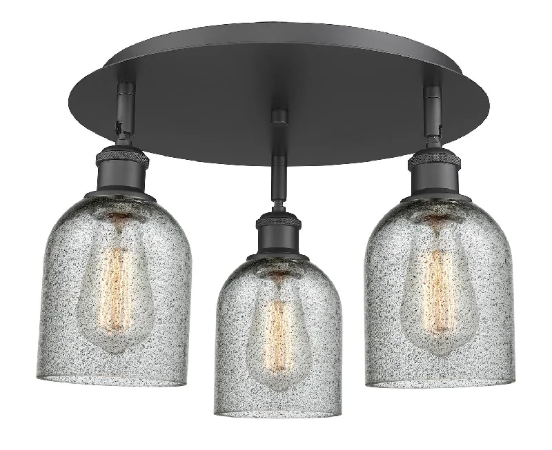 Industrial Lighting for Furniture FactoriesDowntown Urban Three Light Flush Mount