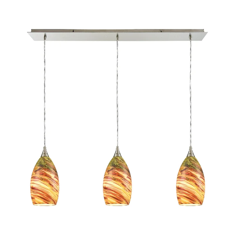 Waterproof track lighting for bathroomsCollanino 36" Wide 3-Light Pendant