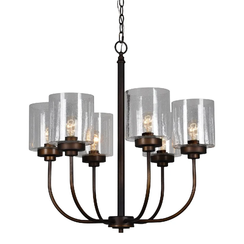 Energy - efficient track lighting fixturesForty West Designs 72549 Windemere Bronze Chandelier