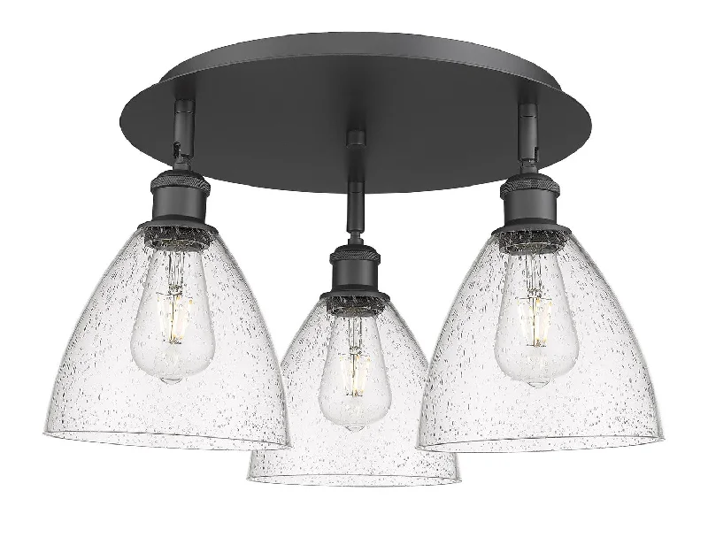 Industrial Pendant Lighting for Machine ShopsDowntown Urban Three Light Flush Mount Industrial Pendant Lighting for Machine ShopsDowntown Urban Three Light Flush Mount