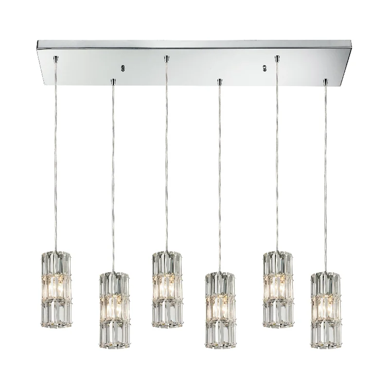 Track lighting for rental propertiesCynthia 30" Wide 6-Light Pendant