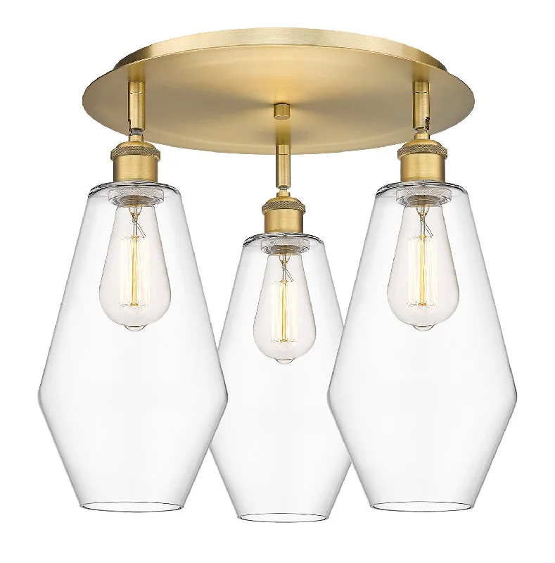 Industrial Task Lighting for Precision WorkstationsDowntown Urban Three Light Flush Mount