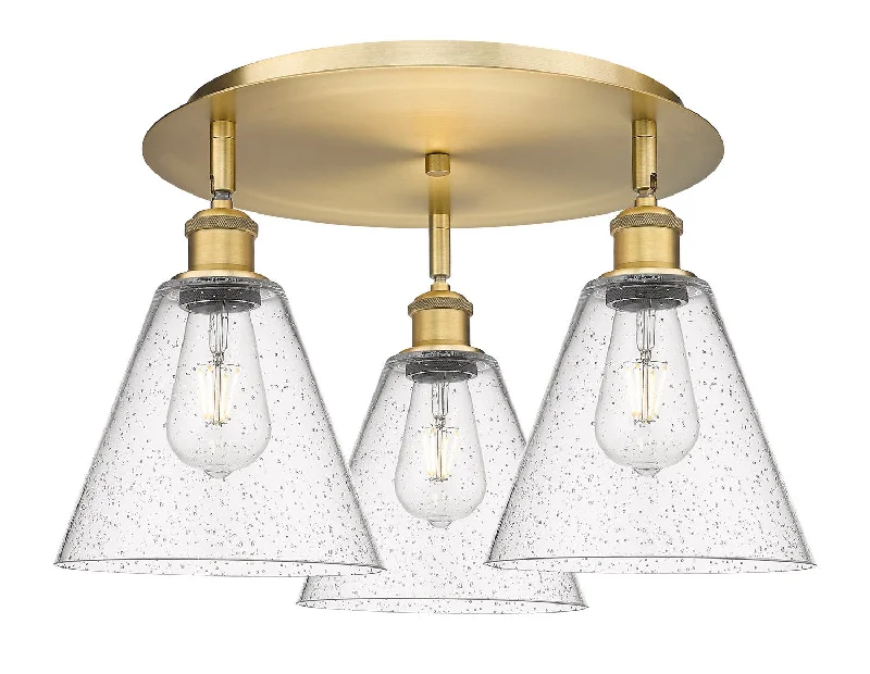Durable Industrial Lighting for Harsh EnvironmentsDowntown Urban Three Light Flush Mount Durable Industrial Lighting for Harsh EnvironmentsDowntown Urban Three Light Flush Mount
