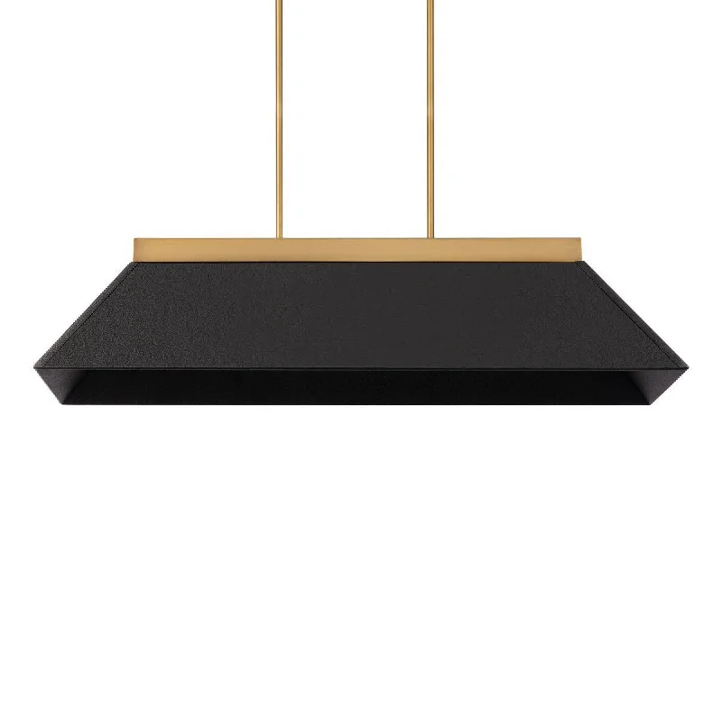 Adjustable Industrial Lighting for Flexible IlluminationBentley 44 in. LED Pendant Light Black & Brass finish