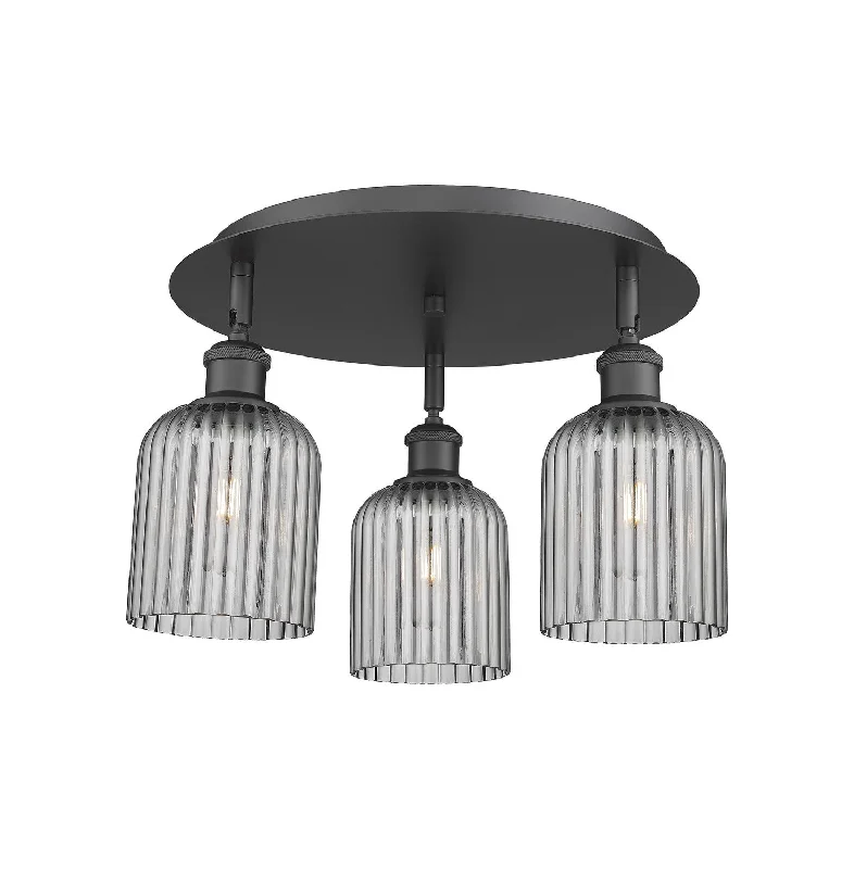 Industrial Exit Sign Lighting for Quick EvacuationDowntown Urban Three Light Flush Mount Industrial Exit Sign Lighting for Quick EvacuationDowntown Urban Three Light Flush Mount