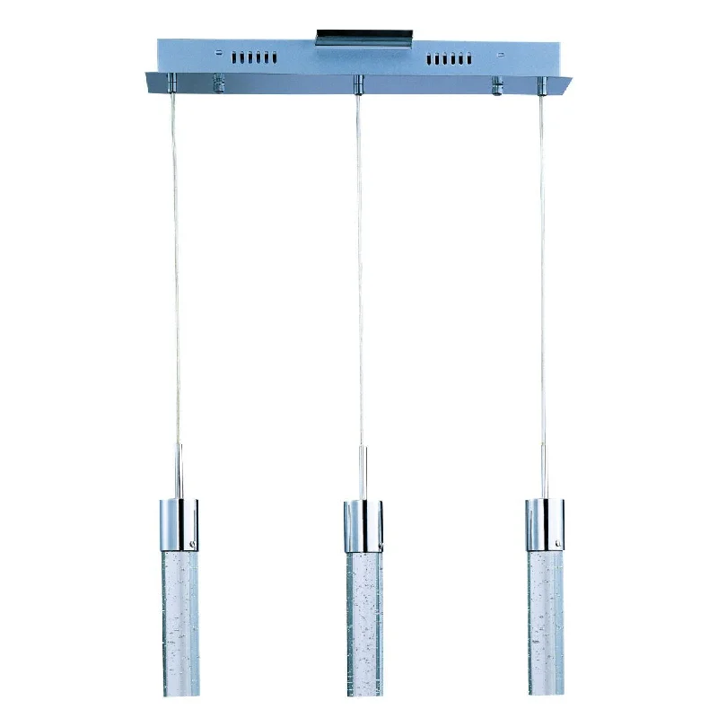 Industrial Pendant Lighting for Machine ShopsFizz IV 21 in. 3 Lights LED Pendant Light Chrome finish Industrial Pendant Lighting for Machine ShopsFizz IV 21 in. 3 Lights LED Pendant Light Chrome finish