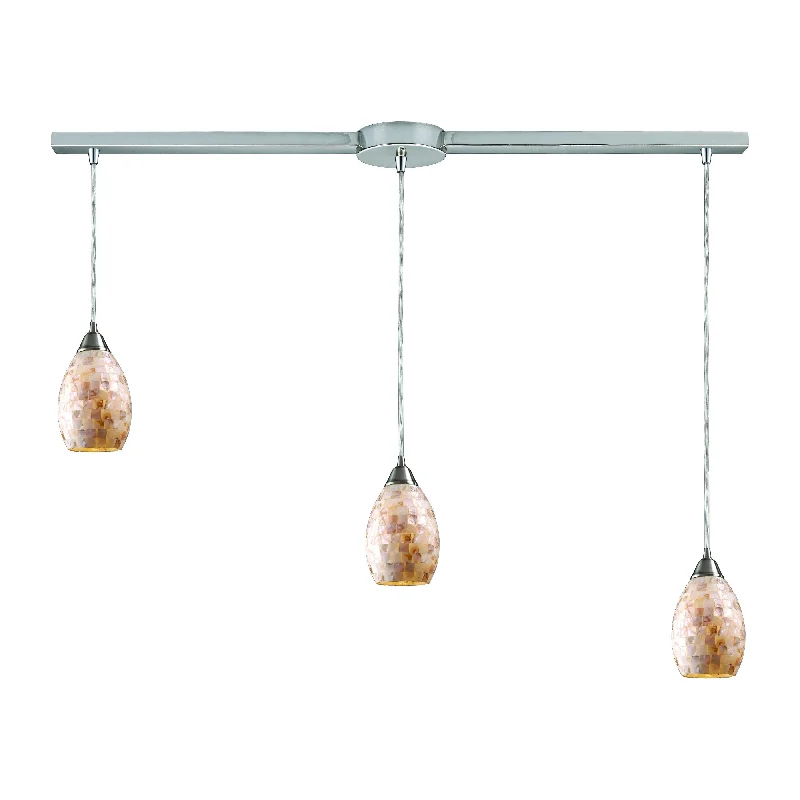 Track lighting for creating a moody atmosphereCapri 36" Wide 3-Light Pendant