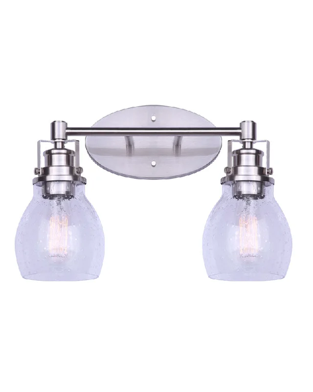 Outdoor - rated track lighting for patiosCanarm IVL705A02BN Carson Brushed Nickel Two Light Vanity w/ Seeded Glass Outdoor - rated track lighting for patiosCanarm IVL705A02BN Carson Brushed Nickel Two Light Vanity w/ Seeded Glass