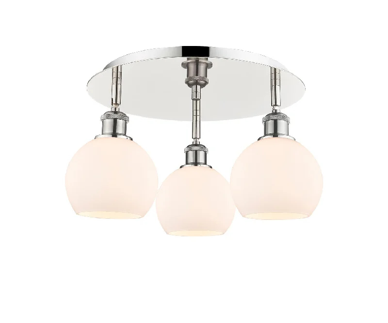 Industrial Ceiling - Mounted Lighting for Assembly PlantsDowntown Urban Three Light Flush Mount Industrial Ceiling - Mounted Lighting for Assembly PlantsDowntown Urban Three Light Flush Mount