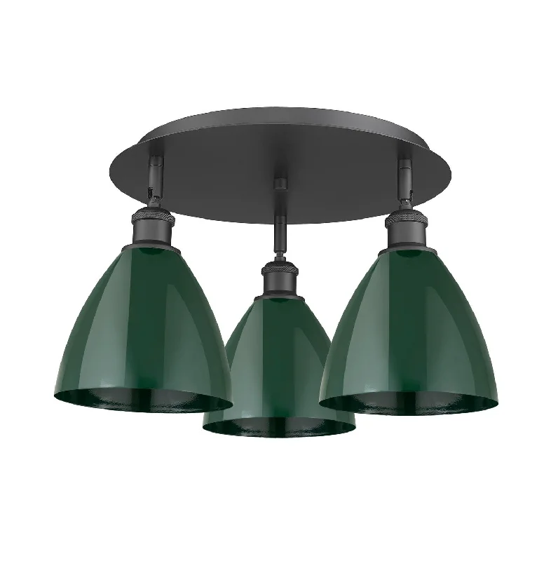 Industrial Emergency Lighting for Safety in FactoriesDowntown Urban Three Light Flush Mount Industrial Emergency Lighting for Safety in FactoriesDowntown Urban Three Light Flush Mount