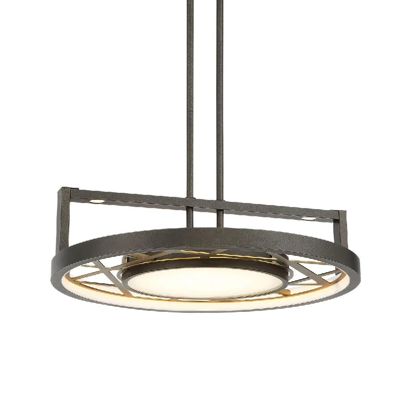 Industrial Lighting for Woodworking FactoriesTribeca 20 in. LED Pendant Light iron & Brass Finish Industrial Lighting for Woodworking FactoriesTribeca 20 in. LED Pendant Light iron & Brass Finish