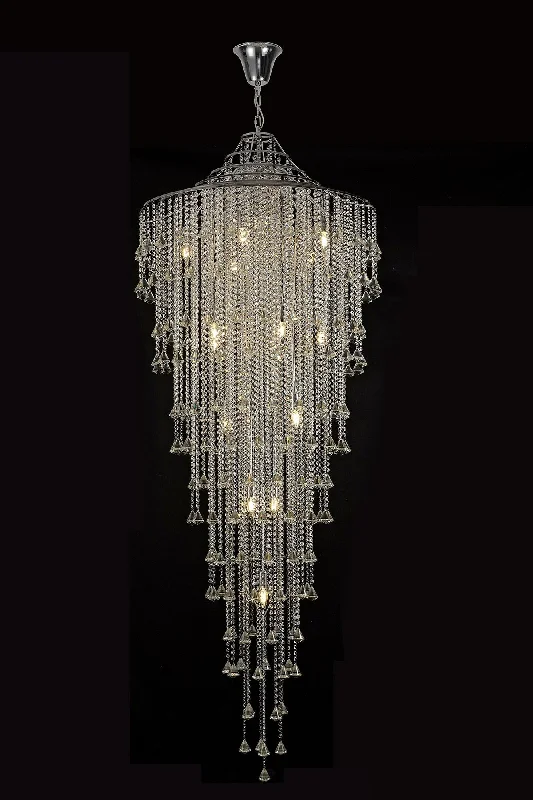 Track lighting for illuminating dining tablesInina Tall Pendant 15 Light E14 - French Gold/Polished Chrome Track lighting for illuminating dining tablesInina Tall Pendant 15 Light E14 - French Gold/Polished Chrome