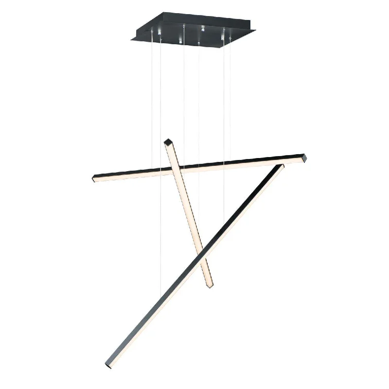 Corrosion - Resistant Industrial Lighting for Coastal FactoriesHover 48 in. 3 Lights LED Pendant Light Black finish Corrosion - Resistant Industrial Lighting for Coastal FactoriesHover 48 in. 3 Lights LED Pendant Light Black finish