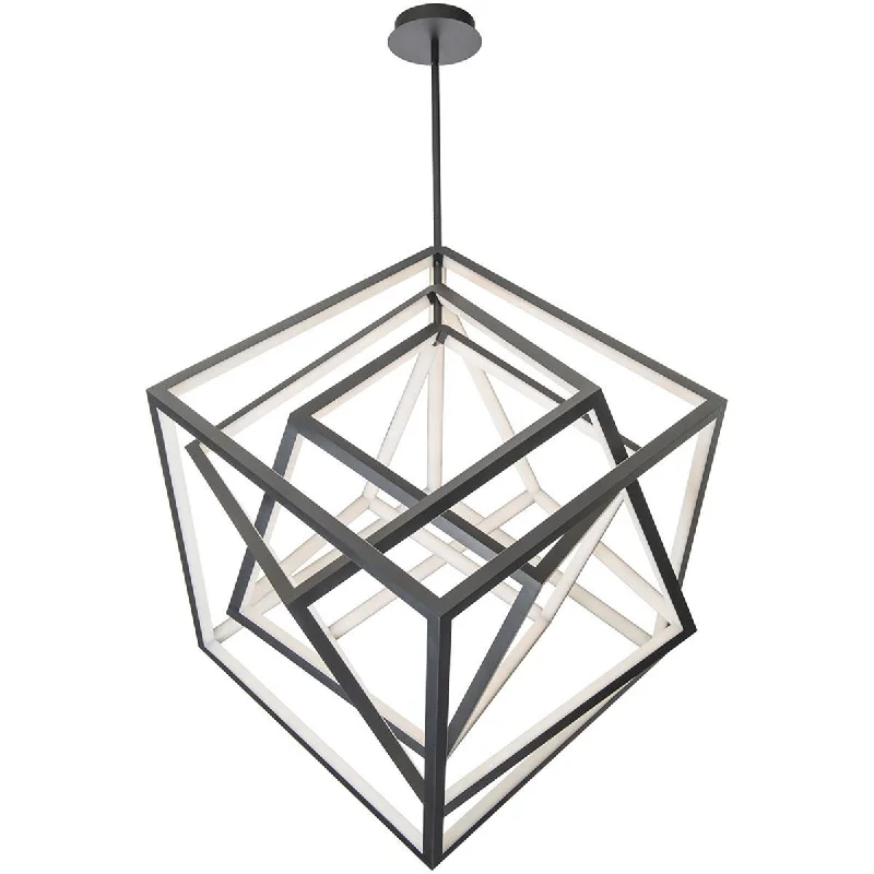 Industrial Lighting for Printing Press FacilitiesAtlas 41 in. LED Pendant Light Black Finish Industrial Lighting for Printing Press FacilitiesAtlas 41 in. LED Pendant Light Black Finish