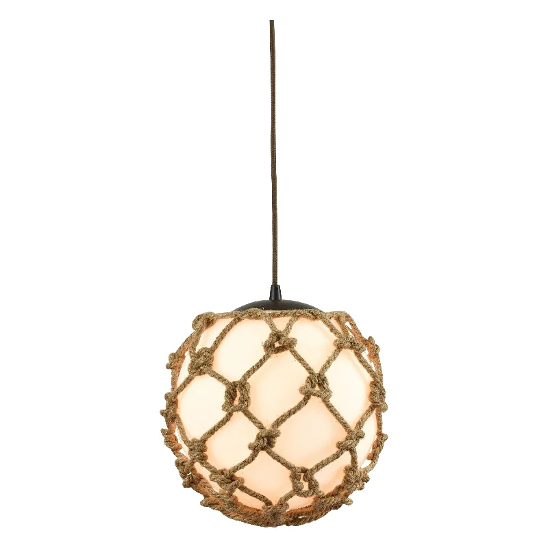 Rustic track lighting for farmhouse decorCoastal Inlet 11" Wide 1-Light Pendant