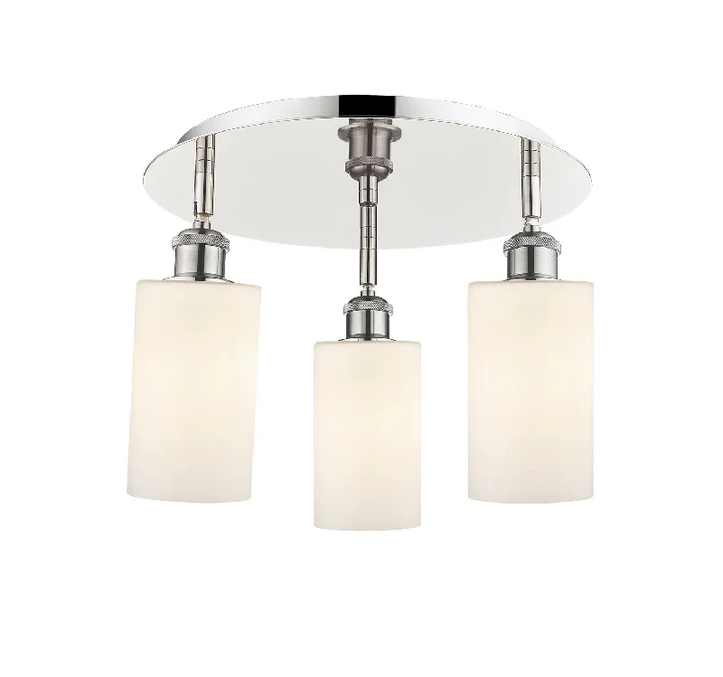 Waterproof Industrial Lighting for Wet AreasDowntown Urban Three Light Flush Mount