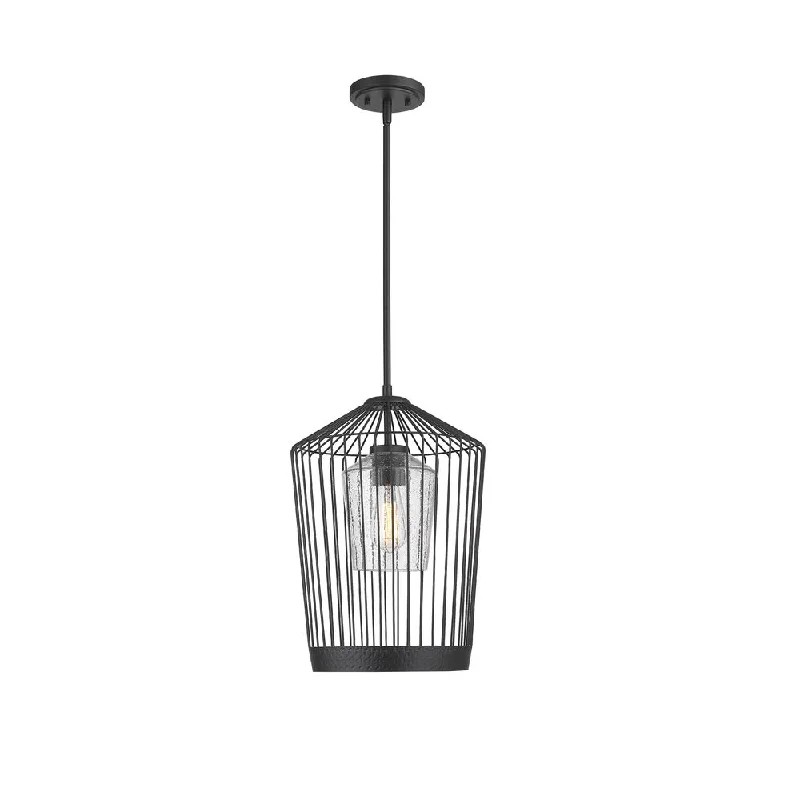 Track lighting with multiple heads for flexibilityZ-Lite 342P13-MB Lido Matte Black Metal Cage Pendant Light Track lighting with multiple heads for flexibilityZ-Lite 342P13-MB Lido Matte Black Metal Cage Pendant Light