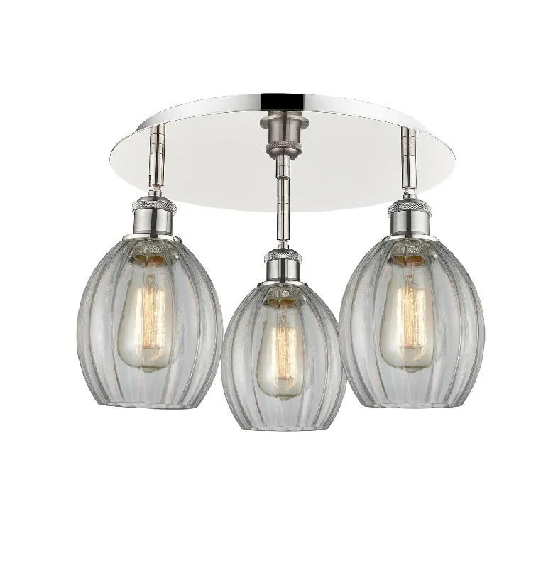 Industrial Lighting for Pharmaceutical ManufacturingDowntown Urban Three Light Flush Mount Industrial Lighting for Pharmaceutical ManufacturingDowntown Urban Three Light Flush Mount