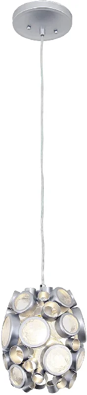 White track lighting for a clean lookVaraluz Lighting 165M01MS Fascination 1-Light Mini Pendant, Metallic Silver