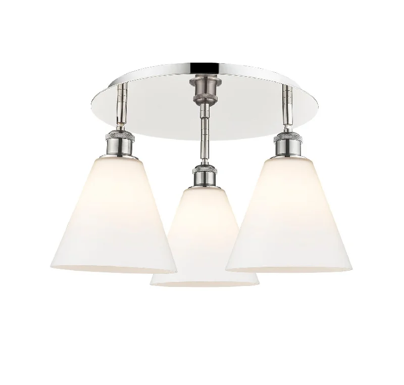 Color - Tunable Industrial Lighting for Special ApplicationsDowntown Urban Three Light Flush Mount
