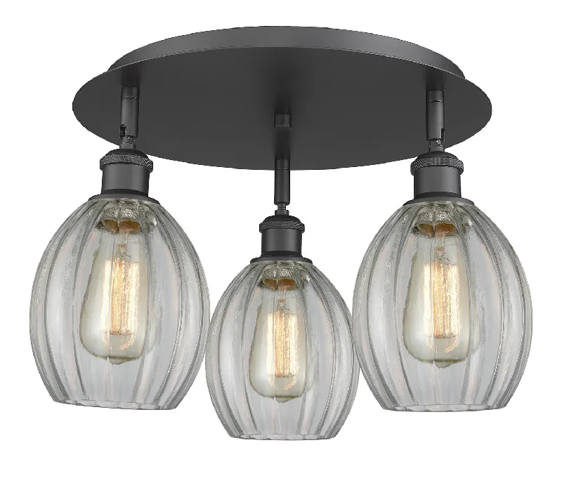 Durable Industrial Lighting for Harsh EnvironmentsDowntown Urban Three Light Flush Mount Durable Industrial Lighting for Harsh EnvironmentsDowntown Urban Three Light Flush Mount
