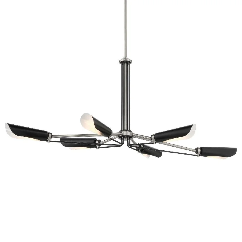 Durable Industrial Lighting for Harsh EnvironmentsTurbine 44 in. 6 Lights Pendant Light Brushed Nickel Finish Durable Industrial Lighting for Harsh EnvironmentsTurbine 44 in. 6 Lights Pendant Light Brushed Nickel Finish