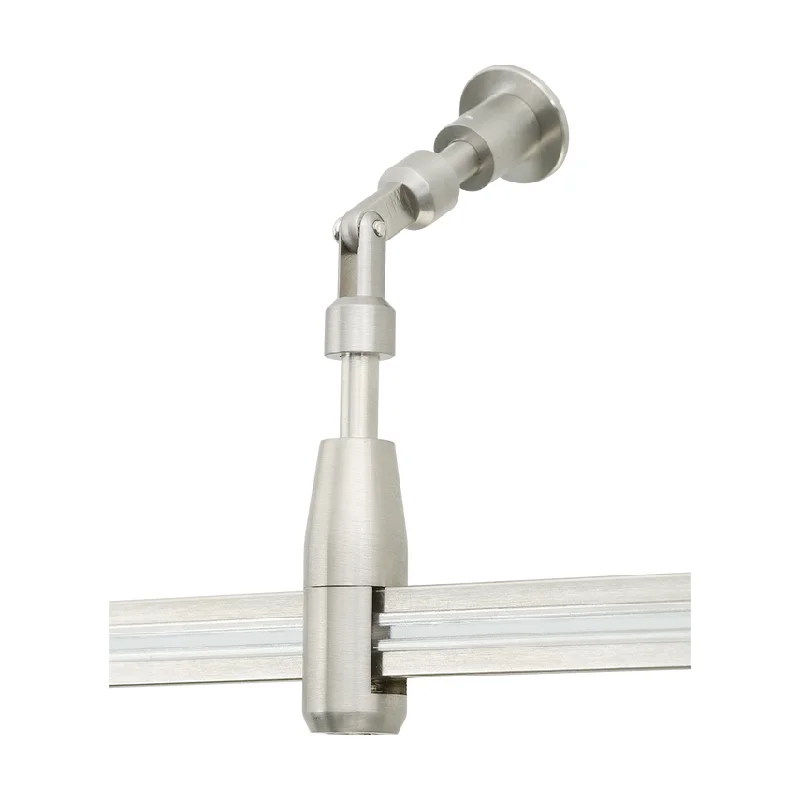 Track lighting with a brushed nickel finishMonoRail Standoff Vault Adapter