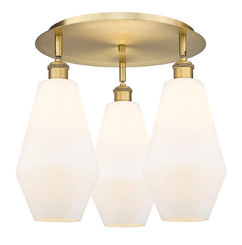 Industrial Lighting for Pharmaceutical ManufacturingDowntown Urban Three Light Flush Mount Industrial Lighting for Pharmaceutical ManufacturingDowntown Urban Three Light Flush Mount