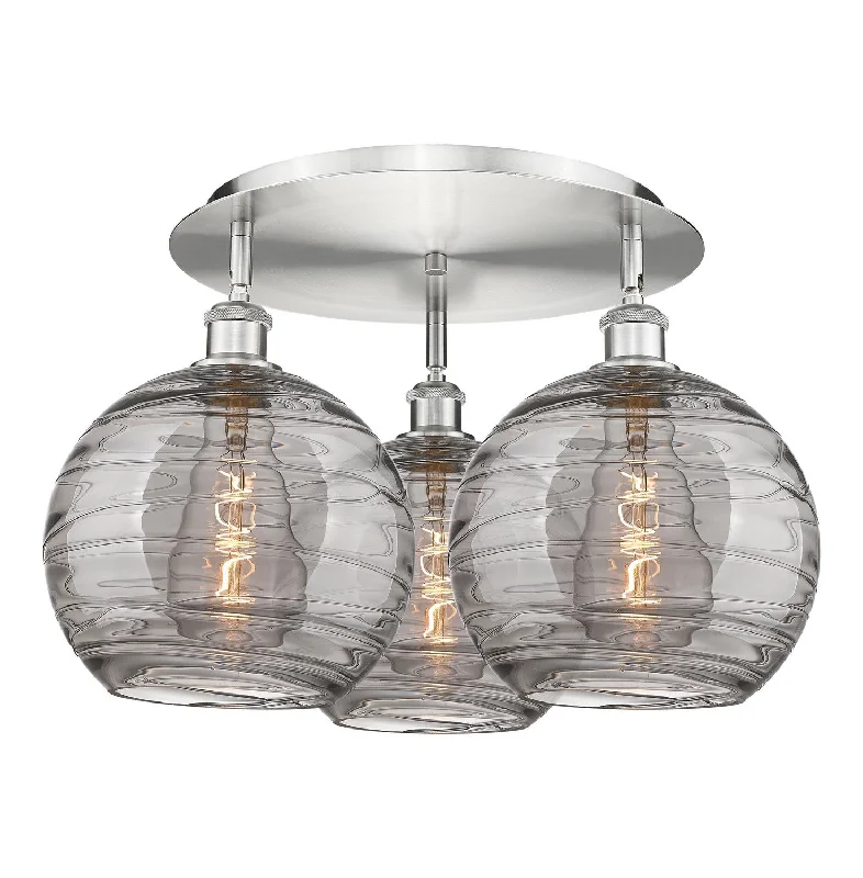 Corrosion - Resistant Industrial Lighting for Coastal FactoriesDowntown Urban Three Light Flush Mount Corrosion - Resistant Industrial Lighting for Coastal FactoriesDowntown Urban Three Light Flush Mount