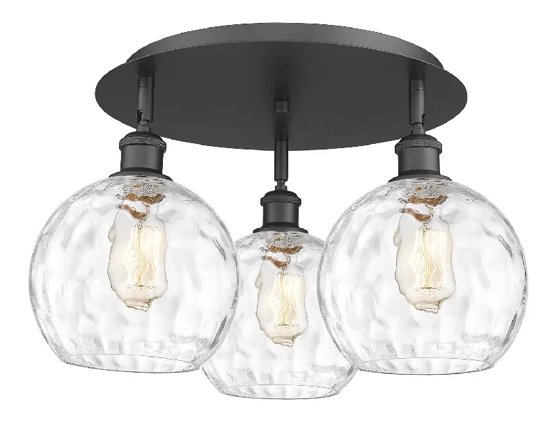 Dimmable Industrial Lighting for Ambiance ControlDowntown Urban Three Light Flush Mount Dimmable Industrial Lighting for Ambiance ControlDowntown Urban Three Light Flush Mount