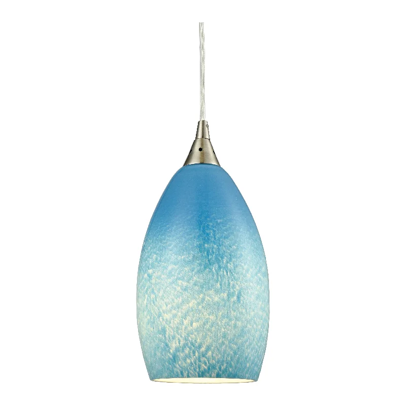 Track lighting with colored glass accentsEarth 5" Wide 1-Light Pendant
