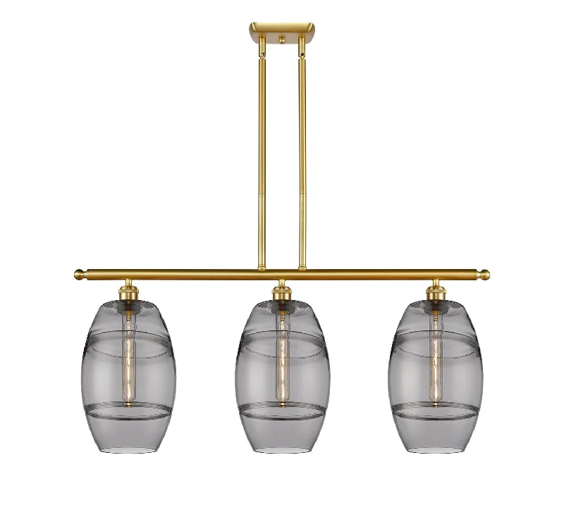 Industrial Lighting for Metal Fabrication ShopsBallston Three Light Island Pendant