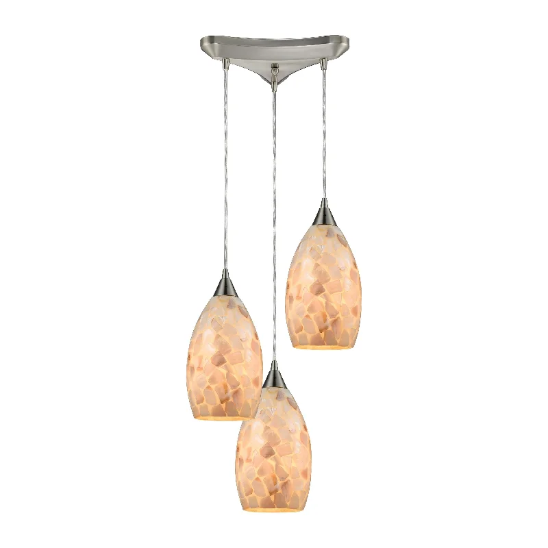 Waterproof track lighting for bathroomsCapri 13" Wide 3-Light Pendant