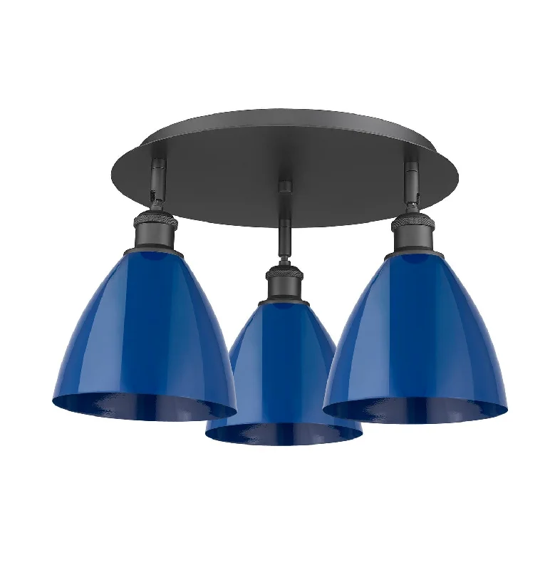 Energy - Efficient Industrial Lighting for Cost - SavingsDowntown Urban Three Light Flush Mount Energy - Efficient Industrial Lighting for Cost - SavingsDowntown Urban Three Light Flush Mount