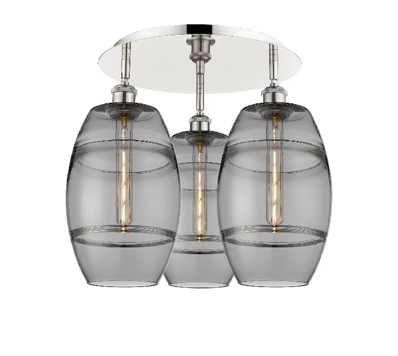 Industrial Lighting for Pharmaceutical ManufacturingDowntown Urban Three Light Flush Mount Industrial Lighting for Pharmaceutical ManufacturingDowntown Urban Three Light Flush Mount