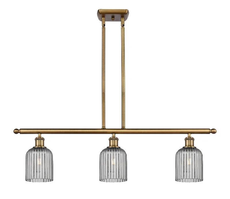 Industrial Area Lighting for Large Open SpacesBallston Three Light Island Pendant
