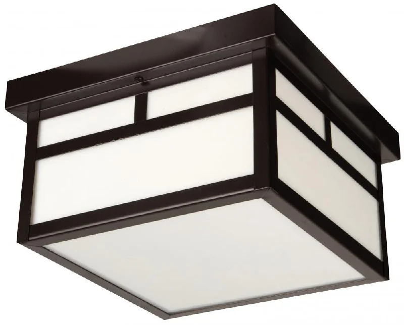 White track lighting for a clean lookZ1843-7 - Burnished Copper 1 Light Mission Outdoor Flush Mount